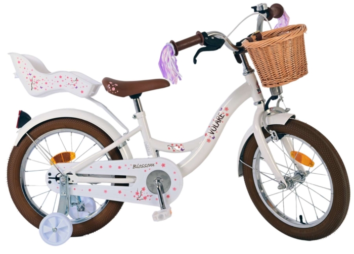 Volare Blossom Kinderfiets - Meisjes - 16 inch - Wit - Afbeelding 10