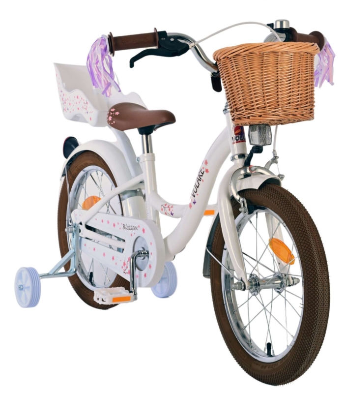 Volare Blossom Kinderfiets - Meisjes - 16 inch - Wit - Afbeelding 5