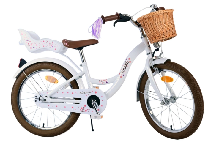 Volare Blossom Kinderfiets - Meisjes - 18 inch - Wit - Afbeelding 10