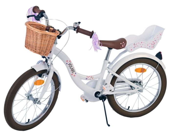 Volare Blossom Kinderfiets - Meisjes - 18 inch - Wit - Afbeelding 8