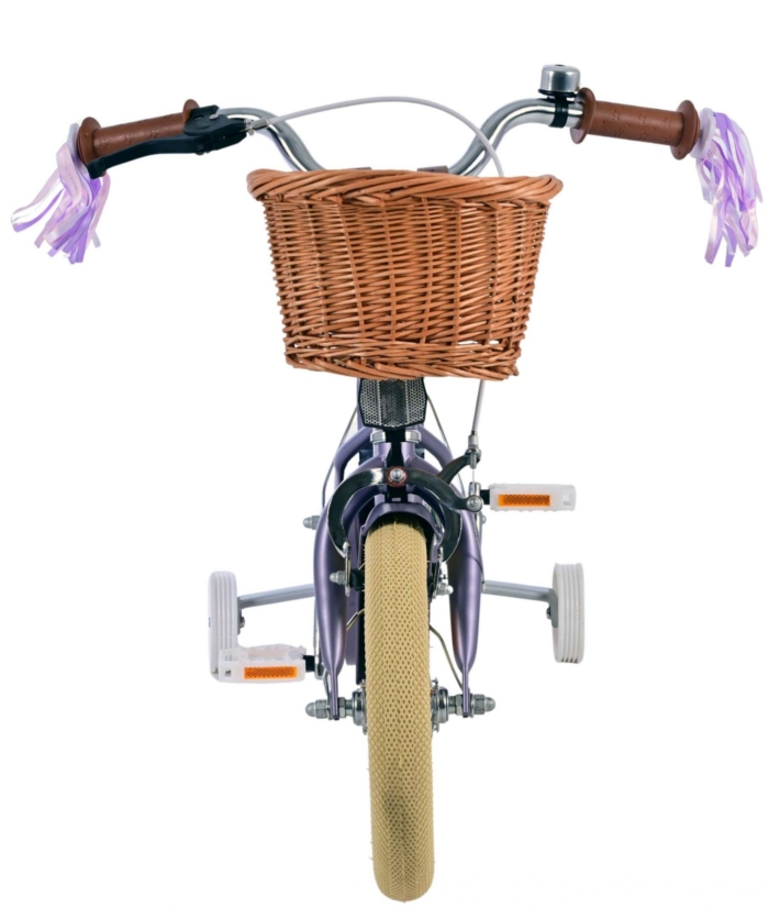 Volare Blossom Kinderfiets - Meisjes - 12 inch - Paars - Afbeelding 6