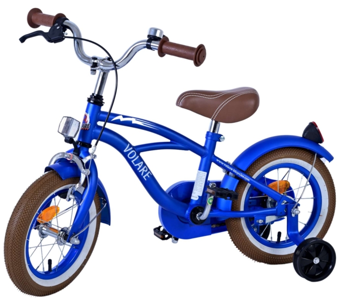 Volare Blue Cruiser Kinderfiets - Jongens - 12 inch - Blauw - 85% afgemonteerd - Afbeelding 8