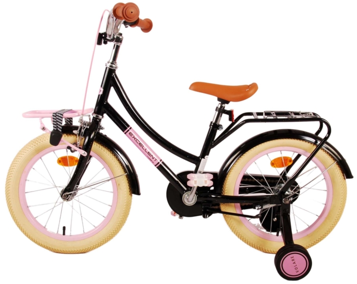 Volare Excellent Kinderfiets - Meisjes - 16 inch - Zwart - 95% afgemonteerd - Afbeelding 14