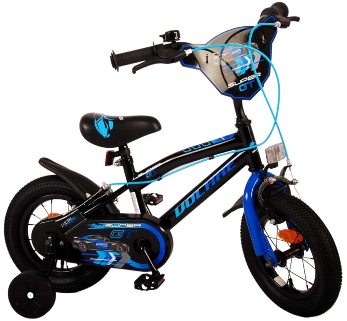 Volare Super GT Kinderfiets - Jongens - 12 inch - Blauw - Twee handremmen - Afbeelding 3