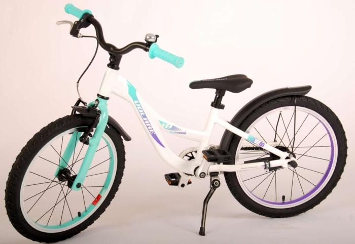 Volare Glamour Kinderfiets - Meisjes - 18 inch - Wit/Mint Groen - Prime Collection - Afbeelding 15