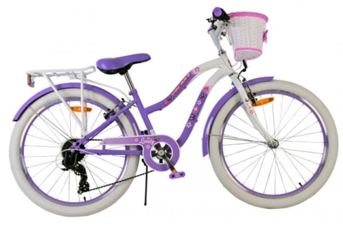 Volare Lovely Kinderfiets - Meisjes - 24 inch - Paars - 7 Versnellingen