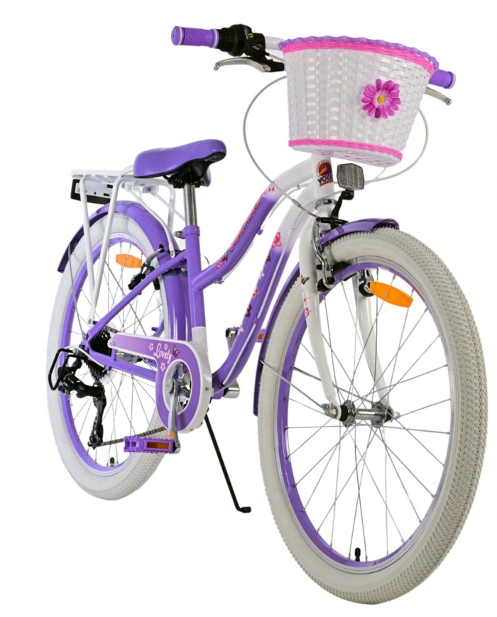 Volare Lovely Kinderfiets - Meisjes - 24 inch - Paars - 7 Versnellingen - Afbeelding 6