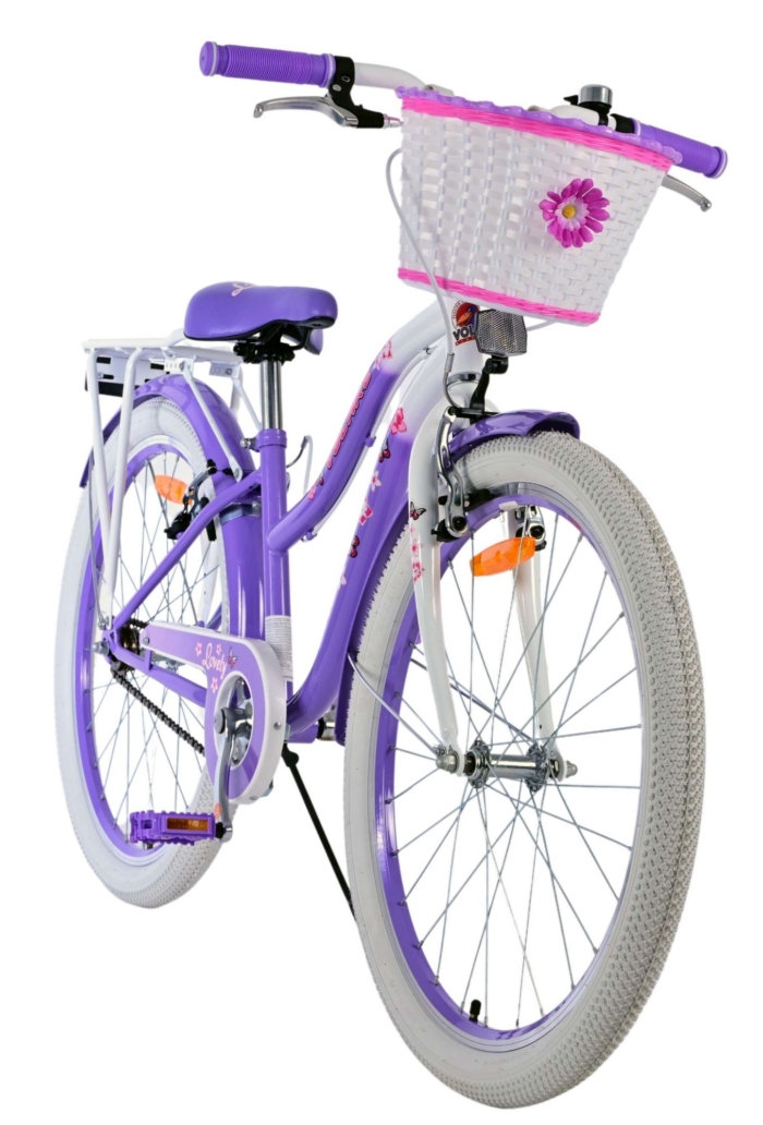 Volare Lovely Kinderfiets - Meisjes - 24 inch - Paars - Twee handremmen - Afbeelding 5