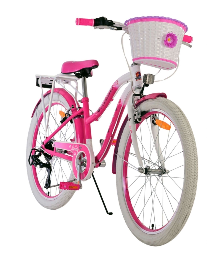 Volare Lovely Kinderfiets - Meisjes - 24 inch - Roze - 7 Versnellingen - Afbeelding 6