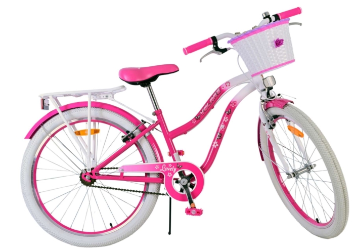 Volare Lovely Kinderfiets - Meisjes - 24 inch - Roze - Twee handremmen - Afbeelding 10