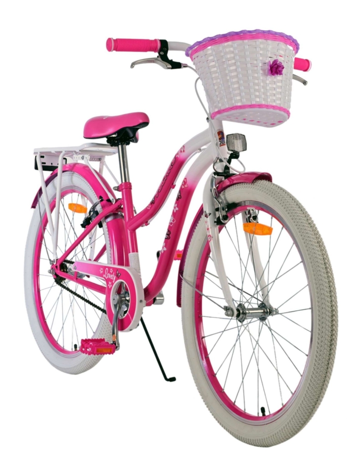 Volare Lovely Kinderfiets - Meisjes - 24 inch - Roze - Twee handremmen - Afbeelding 5