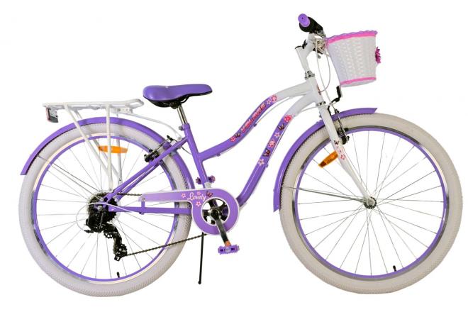 Volare Lovely Kinderfiets - Meisjes - 26 inch - Paars - 7 speed