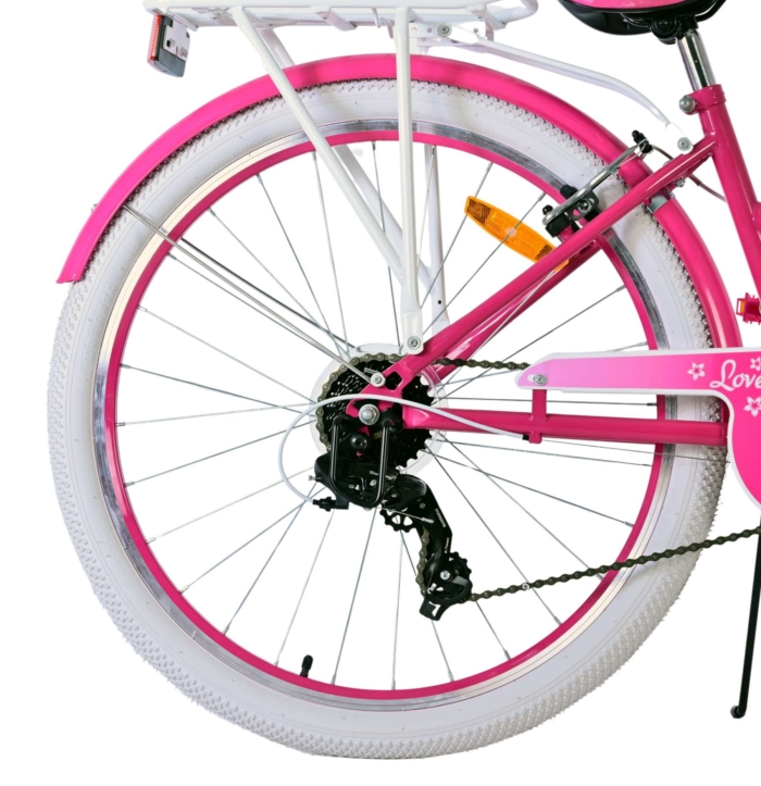 Volare Lovely Kinderfiets - Meisjes - 26 inch - Roze - 7 speed - Afbeelding 2