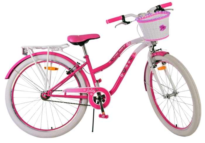 Volare Lovely Kinderfiets - Meisjes - 26 inch - Roze - Twee handremmen - Afbeelding 10