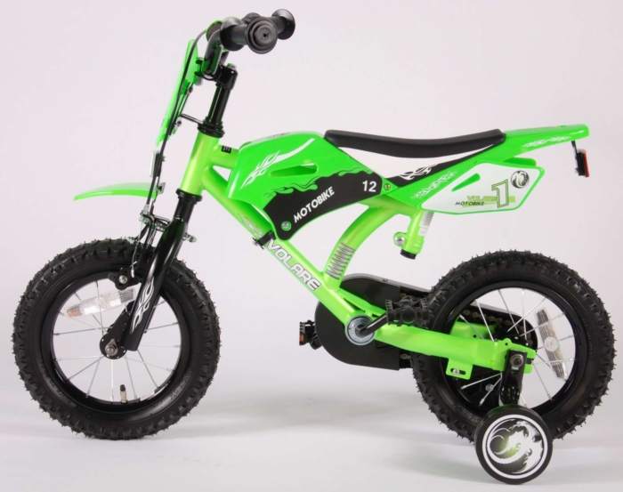 Volare Motorbike Kinderfiets - Jongens - 12 inch - Groen - 95% afgemonteerd - Afbeelding 12