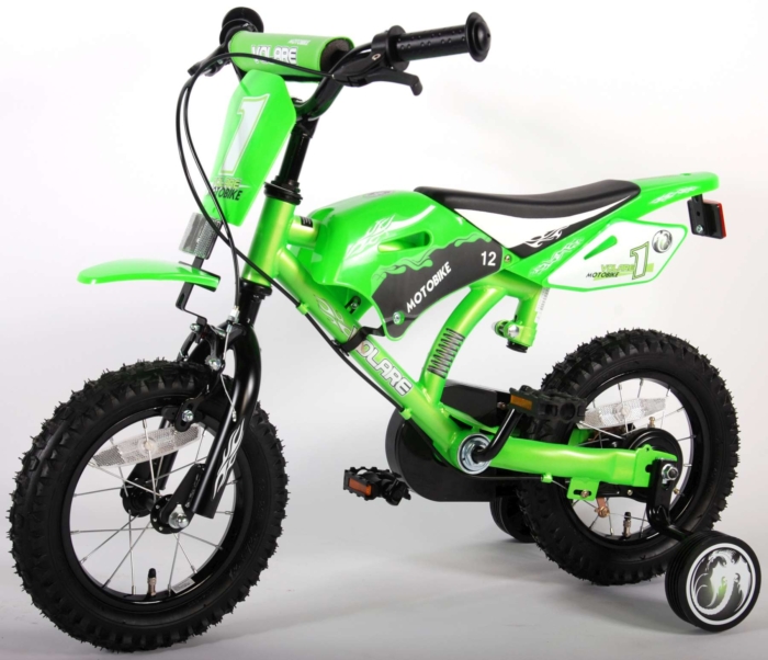 Volare Motorbike Kinderfiets - Jongens - 12 inch - Groen - Twee handremmen - Afbeelding 12