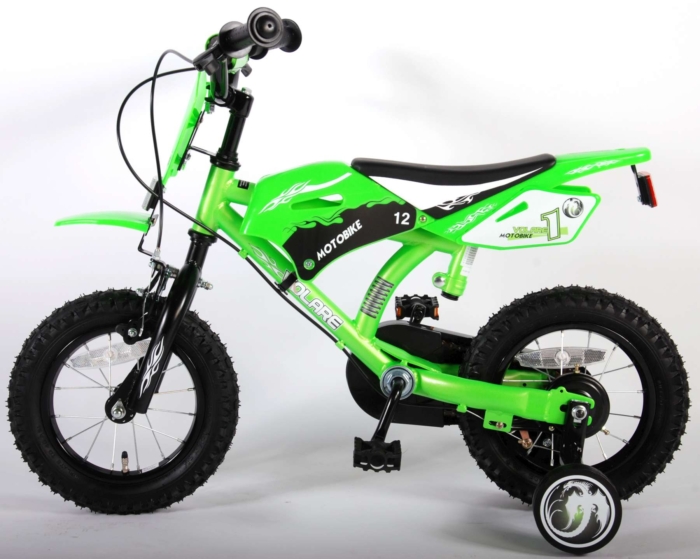 Volare Motorbike Kinderfiets - Jongens - 12 inch - Groen - Twee handremmen - Afbeelding 11