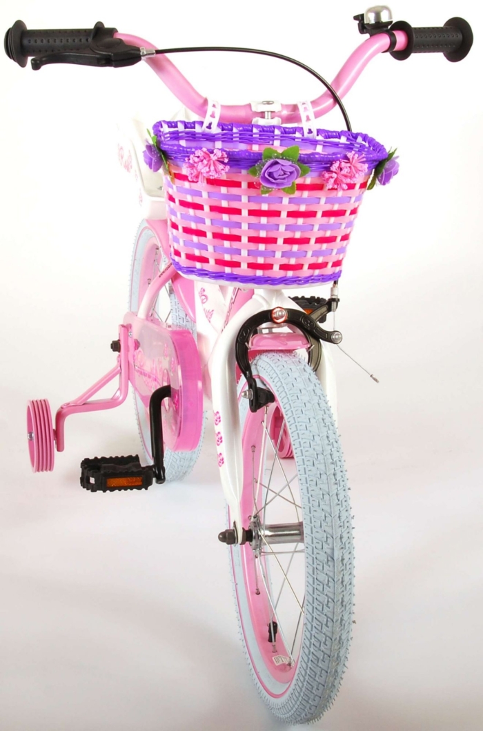 Volare Rose Kinderfiets - Meisjes - 16 inch - Roze/Wit - 95% afgemonteerd - Afbeelding 10