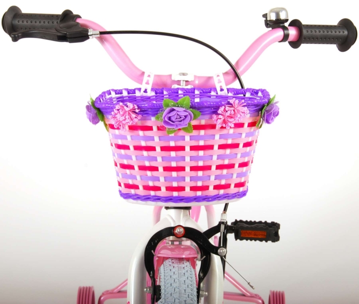 Volare Rose Kinderfiets - Meisjes - 16 inch - Roze/Wit - 95% afgemonteerd - Afbeelding 12