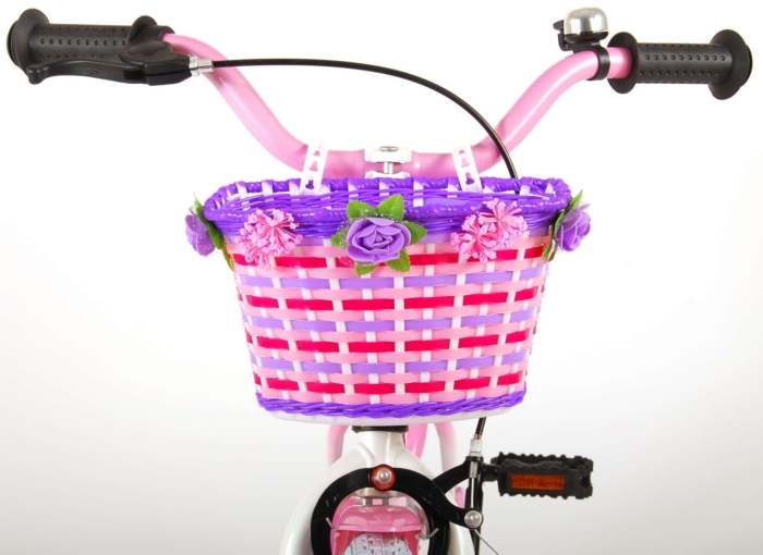 Volare Rose Kinderfiets - Meisjes - 16 inch - Roze/Wit - 95% afgemonteerd - Afbeelding 13