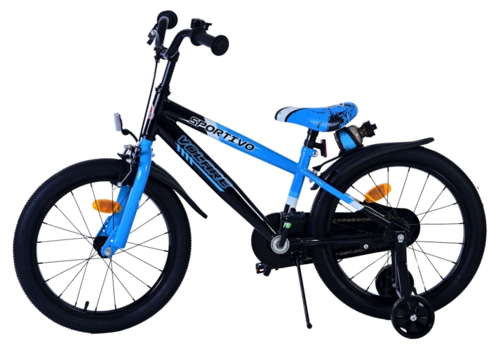 Volare Sportivo Kinderfiets - Jongens - 18 inch - Blauw Zwart - Afbeelding 7