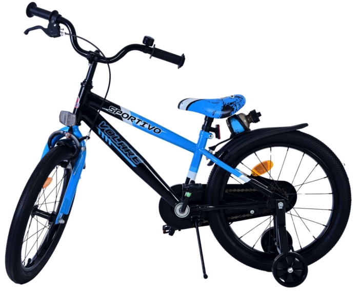 Volare Sportivo Kinderfiets - Jongens - 18 inch - Blauw Zwart - Afbeelding 8