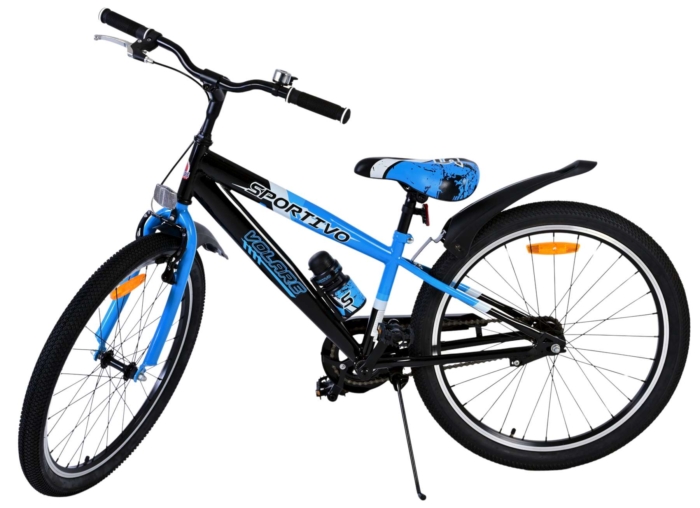 Volare Sportivo Kinderfiets - Jongens - 24 inch - Zwart Blauw - Afbeelding 8