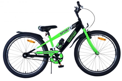 Volare Sportivo Kinderfiets - Jongens - 24 inch - Zwart Groen