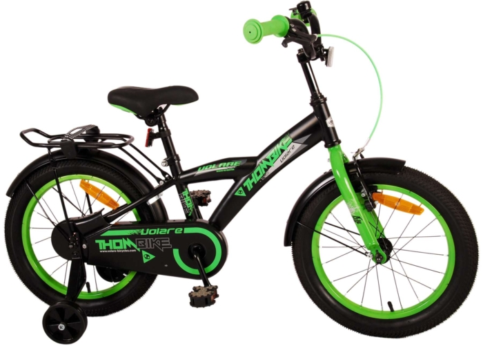 Volare Thombike Kinderfiets - Jongens - 16 inch - Zwart Groen - Afbeelding 2