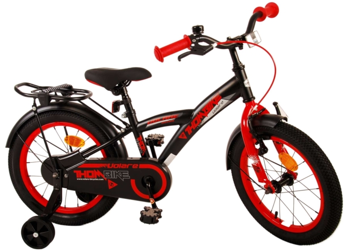 Volare Thombike Kinderfiets - Jongens - 16 inch - Zwart Rood - Afbeelding 3