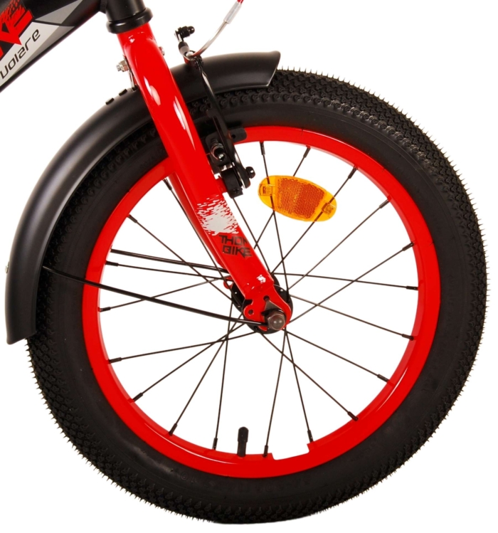 Volare Thombike Kinderfiets - Jongens - 16 inch - Zwart Rood - Afbeelding 5