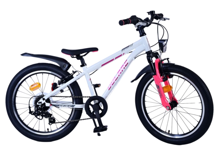 Volare XC Race Kinderfiets - 20 inch - 7 speed - Wit Roze - Afbeelding 11