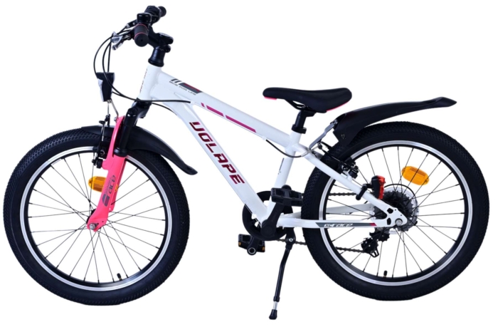 Volare XC Race Kinderfiets - 20 inch - 7 speed - Wit Roze - Afbeelding 8