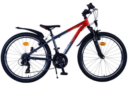 Volare XC Race Kinderfiets - 24 inch - 21 speed - Rood/Grijs