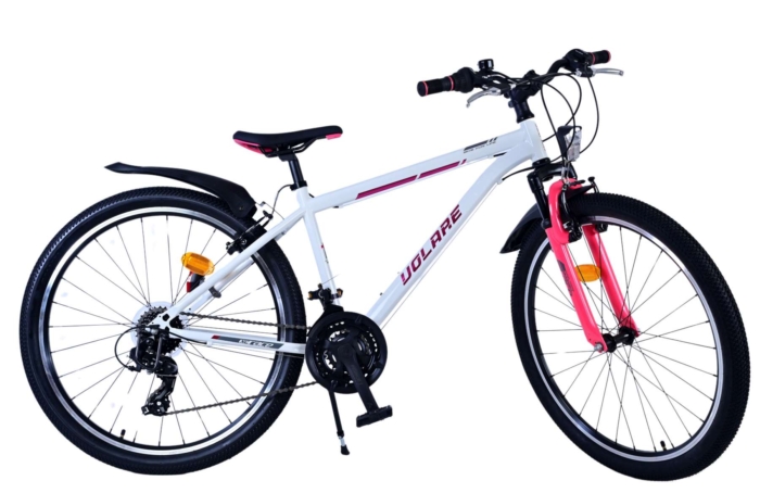 Volare XC Race Kinderfiets - 26 inch - 21 speed - Wit Roze - Afbeelding 11