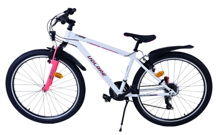 Volare XC Race Kinderfiets - 26 inch - 21 speed - Wit Roze - Afbeelding 8