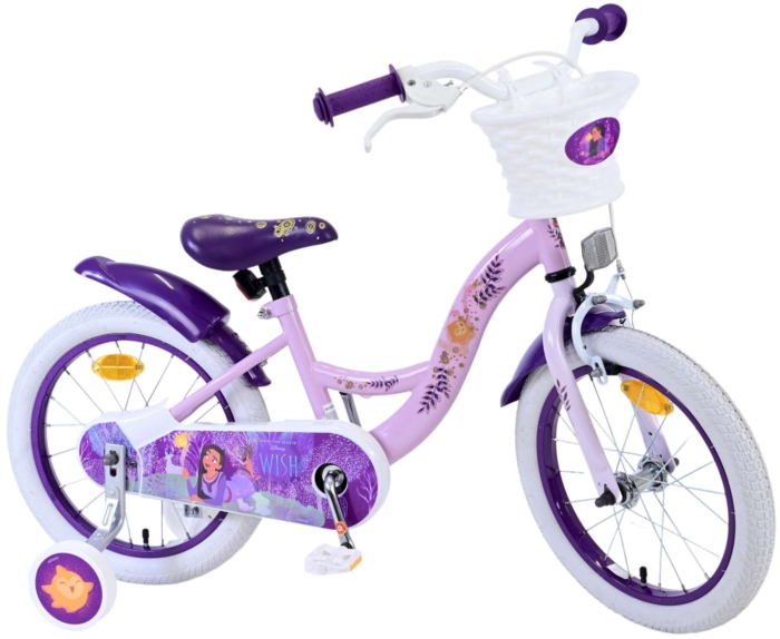 Disney Wish Kinderfiets - Meisjes - 14 inch - Paars - Afbeelding 2