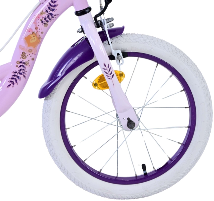 Disney Wish Kinderfiets - Meisjes - 16 inch - Paars - Twee handremmen - Afbeelding 4