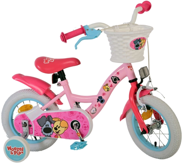 Woezel & Pip Kinderfiets - Meisjes - 12 inch - Roze - Afbeelding 2