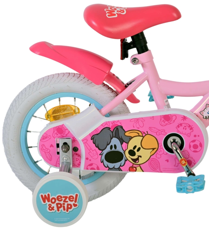 Woezel & Pip Kinderfiets - Meisjes - 12 inch - Roze - Afbeelding 3