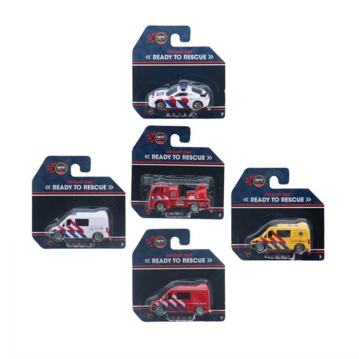 Rapid Wheels diecast hulpdienstvoertuig 5 assorti