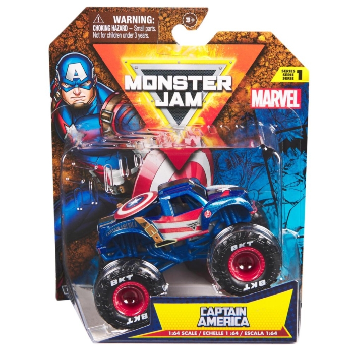 Monster Jam 1:64 1 pack Marvel (Ass)