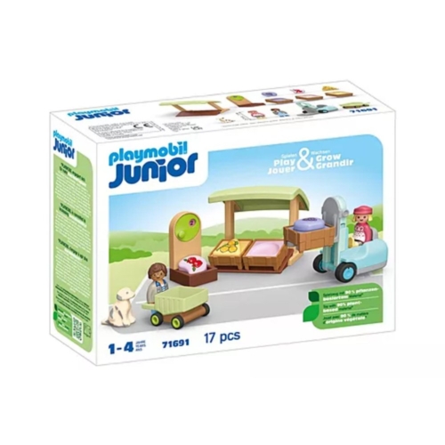 PlayMobil 71691 Junior Biologische marktkraam & Heftruck