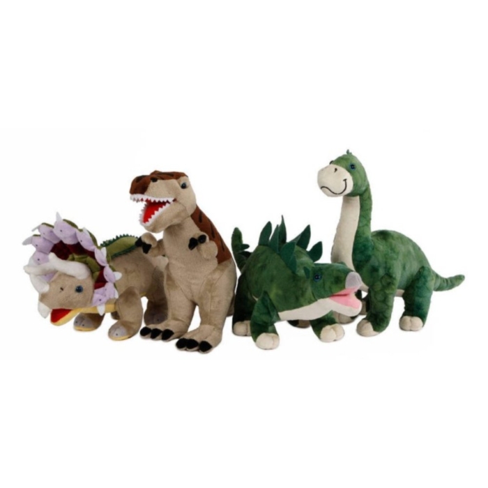 Dino pluche 36 cm 4 asst