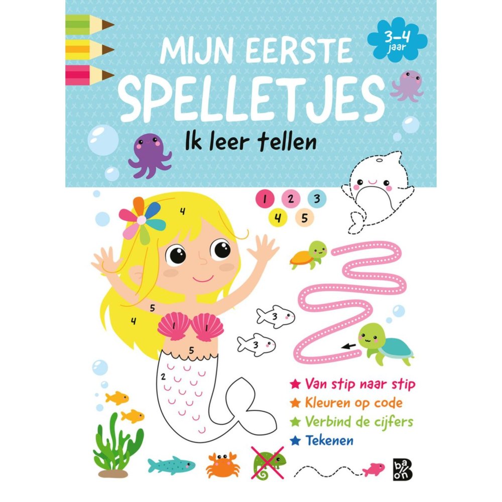 Mijn Eerste Spelletjesblok Tellen 3-4 Jaar