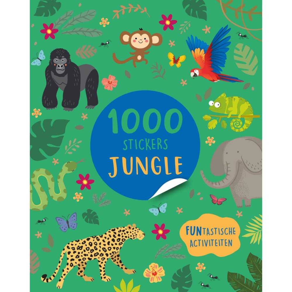 Boek Stickerboek 1000 Stickers Jungle