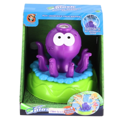 Watersproeier octopus met bellenblaas deluxe