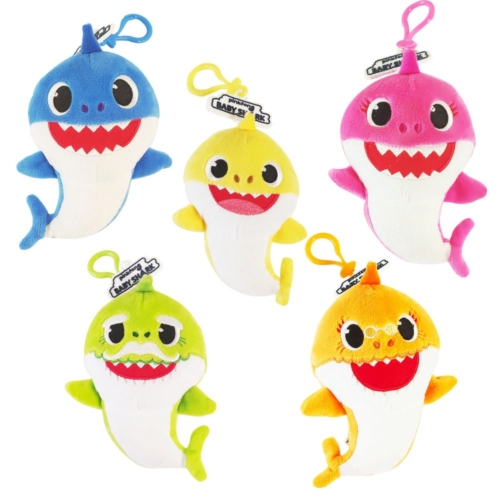 Babyshark Pluche Sleutelhanger Assorti