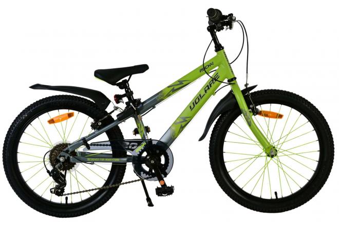 Volare Rocky Kinderfiets - 20 inch - 7 speed - Groen/Grijs