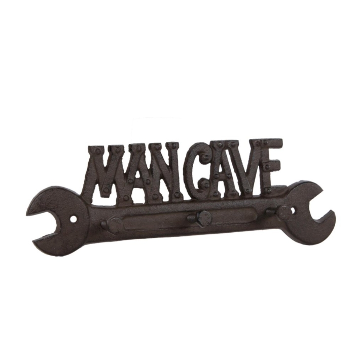 Kapstok "Mancave" oud bruin  27x9